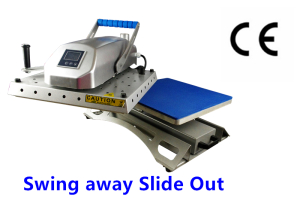 Convenient Draw out Swing Away Heat Press