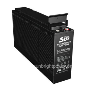 12V155ah Front Terminal Deep Cycle Lead Acid Battery for Telecom Use