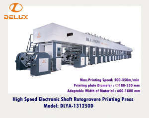 High Speed Electronic Axis Rotogravure Printing Press (DLYA-131250D)